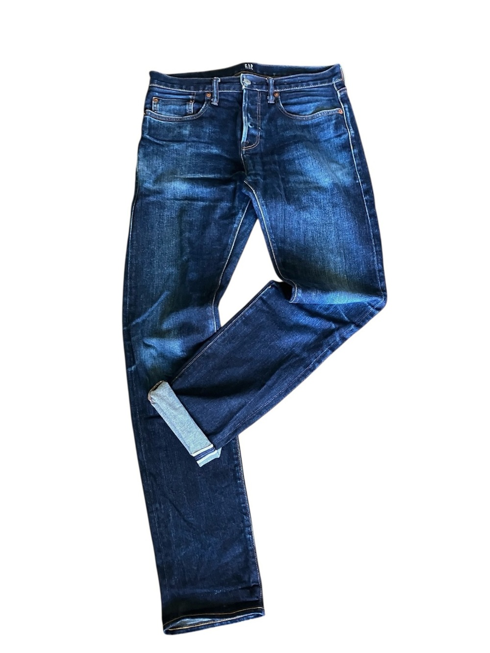 Gap Slim Straight Selvedge Raw Denim Jeans 2018 Men’s 30 X 34